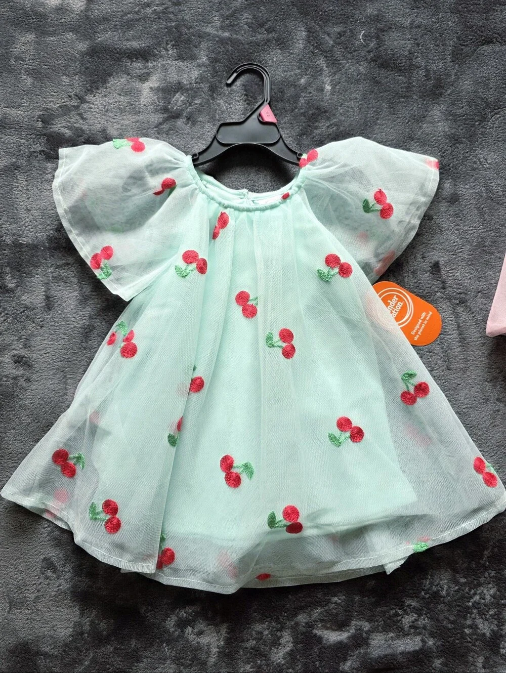 NWT baby girl mesh dress bundle for summer Floral Print with Short Sleeves
